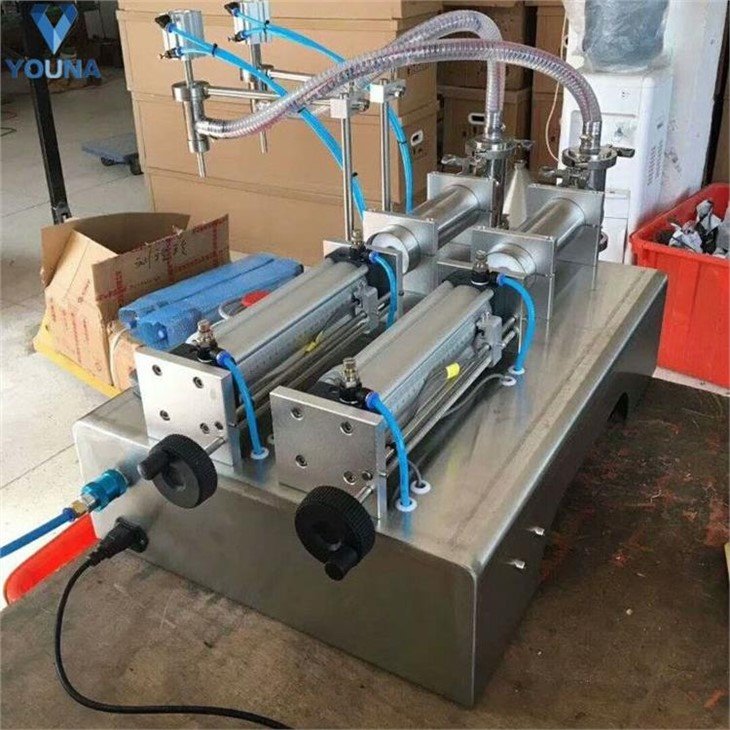 semi automatic 2 nozzle juice filling machine2